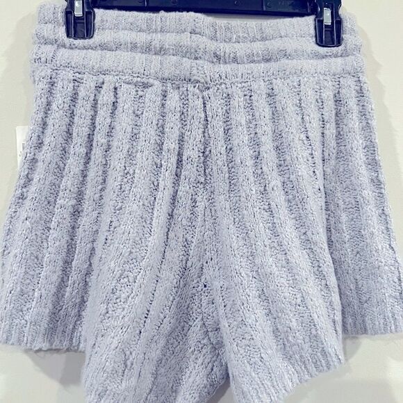 AND NOW THIS short Women's Cable-Knit Shorts in gray size medium, New - Picture 7 of 9